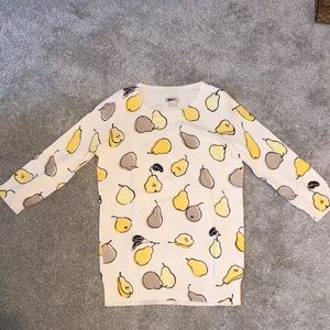 Jcrew Sweater - Pear Print - Size XS